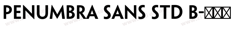 Penumbra Sans Std B字体转换